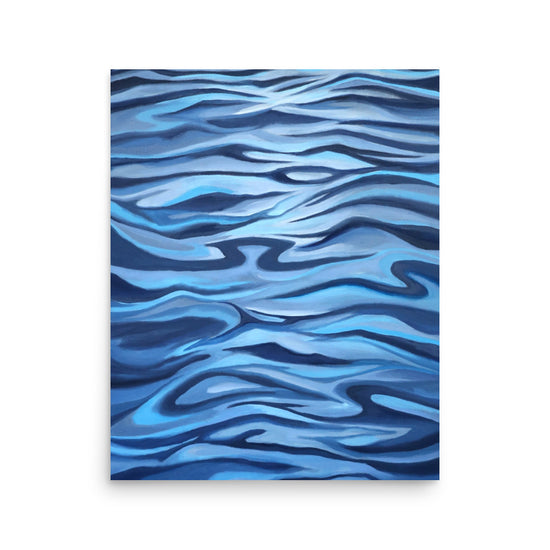 Blue Tide coastal art print by Ellie Antonacci, giclée reproduction