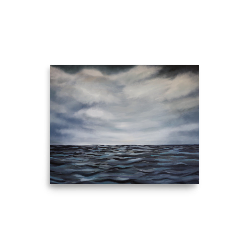 Still Horizon coastal art print by Ellie Antonacci, giclée reproduction